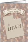 New Address in Utah card