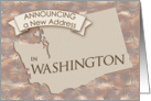 New Address in Washington card