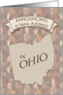 New Address in Ohio card