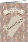 New Address in Mississippi card