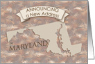 New Address in Maryland card