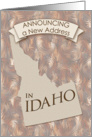 New Address in Idaho card