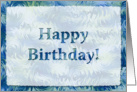 Birthday Card with Icy background card