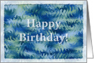 Birthday Card with Icy background card