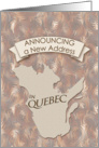 New Address in Quebec card