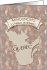 New Address in Quebec card