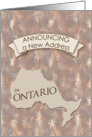 New Address in Ontario card
