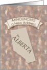 New Address in Alberta card
