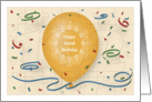 Happy 102nd Birthday with blue balloon and puzzle grid card