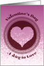 Valentine’s Day card with Seal card