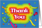 Thank you Card with Rainbow Cloud card