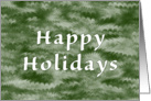 Happy Holidays Green Theme card