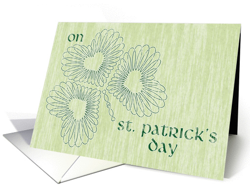 St Patrick's Day card with blessing card (1056005)