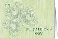 St Patrick’s Day card with blessing card