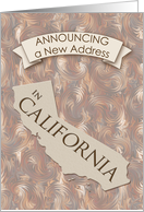New Address in California card
