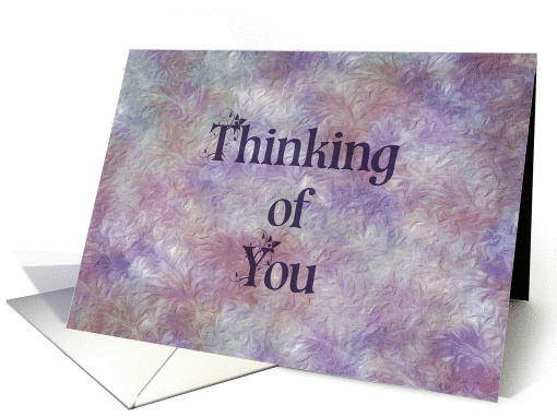 Thinking of You notecard with painted background,... (1088282)