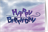 Happy Birthday with dancing type card