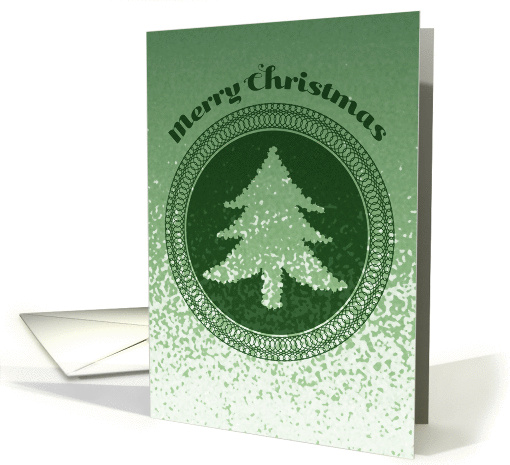 Merry Christmas with abstract tree,seal and texture card (1330636)
