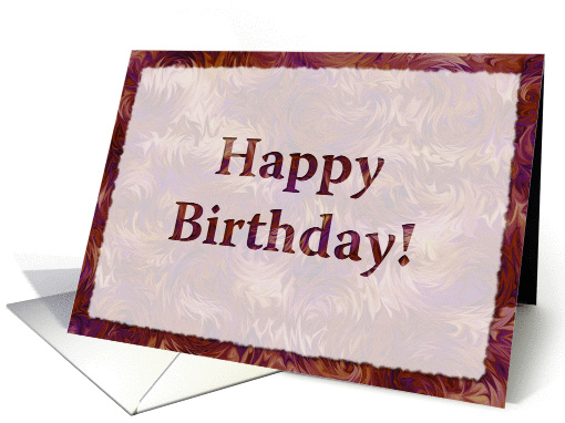 Birthday Card with Fiery background card (953585)