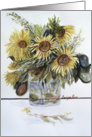 Still Life - Sunflowers - Thank You card