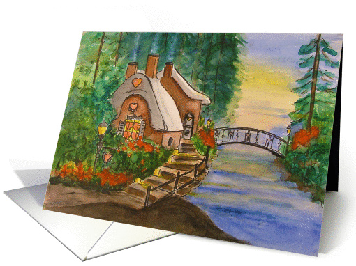 Holiday Cottage card (115096)