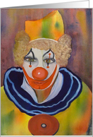 Happy Birthday Invitation - Clown Portrait card