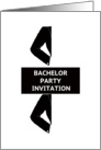 Two Grooms Bachelor Party Invitation card
