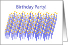 Happy Birthday Party Candles card