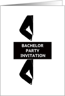 Two Grooms Bachelor Party Invitation card