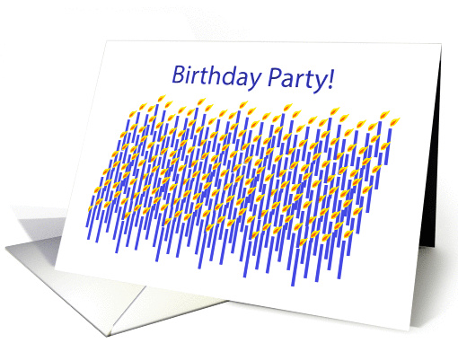 Happy Birthday Party Candles card (135989)