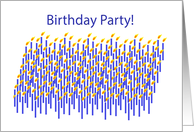 Happy Birthday Party Candles card