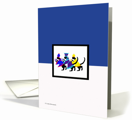 3 Wise Cats in Frame card (273024)