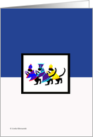 3 Wise Cats in Frame card