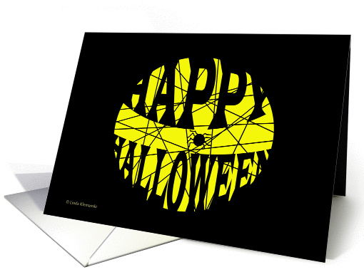 Spider, Web, Moon Invitation card (280106)