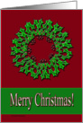 Wreath Christmas card