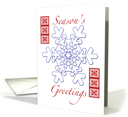 Elegant Snowflake card (501933)