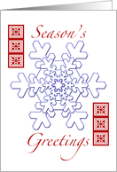 Elegant Snowflake card