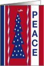 Patriotic Peace Tree card