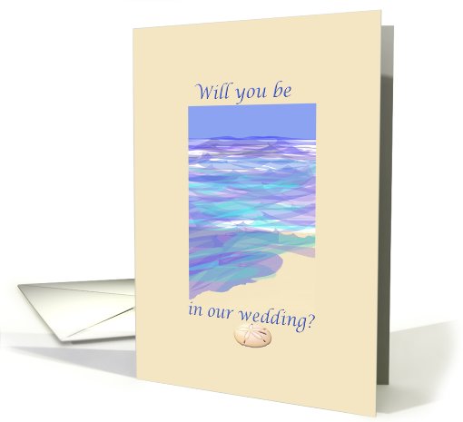 Beach Theme Wedding card (592357)