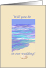 Beach Theme Wedding card