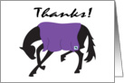 Bowing Horse Thank You card