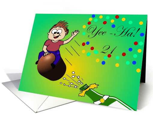 21 Celebration boy card (265650)