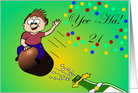 21 Celebration boy card