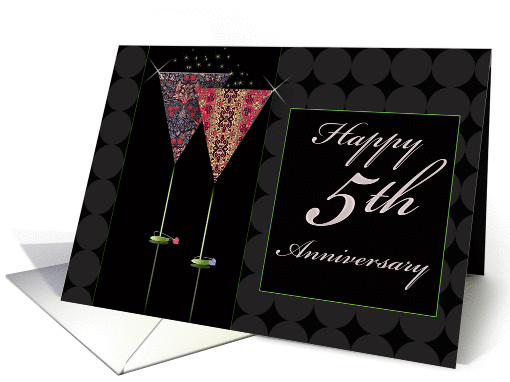Happy 5th Anniversary card (417949)