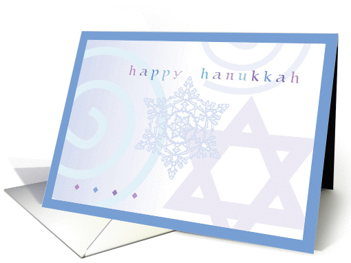 Hanukkah Snowflake card (118637)