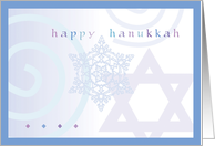 Hanukkah Snowflake card