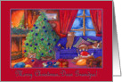 Merry Christmas Grandpa, Christmas corgis card