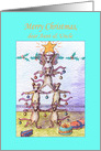 Merry Christmas Aunt & Uncle, mouse tree card