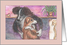 Collie-practor, Border Collie Chiropractor, Blank card