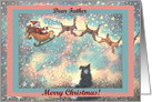Merry Christmas Father, dog, puppy, santa, father, card
